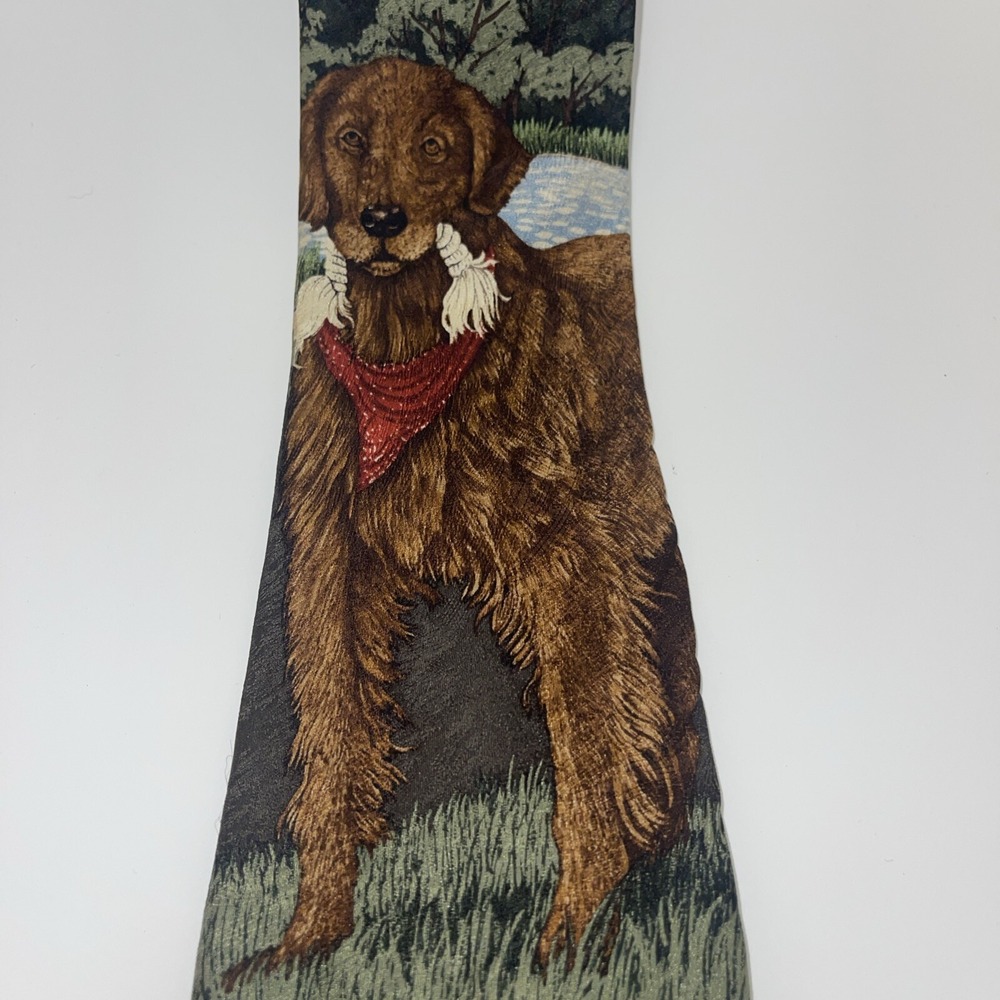 Vintage 1999 Endangered Species Katie Dobson Cundiff Play Time Tie 100% Silk USA